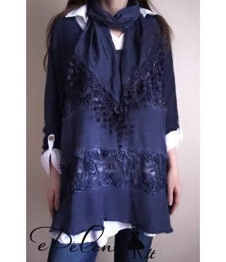 Naujas komplektas - megztinis ir marškiniai + šalikėlis